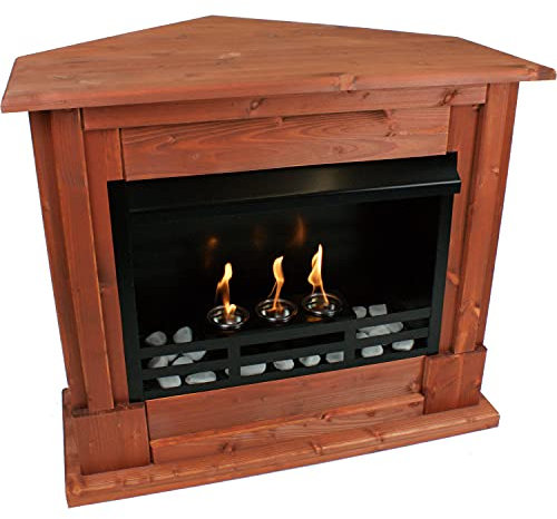 Kaminbau Mierzwa angolo Camino Caminetto Ciminiera a gel et etanolo Rafael Completa - Ciliegio