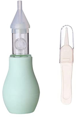 Stronrive Booger Sucker for Baby | Aspiratore nasale per Neonati a bulbo con pinzette per la Pulizia del Naso | Snot Mucus Remover per alleviare la congestione nasale del Bambino