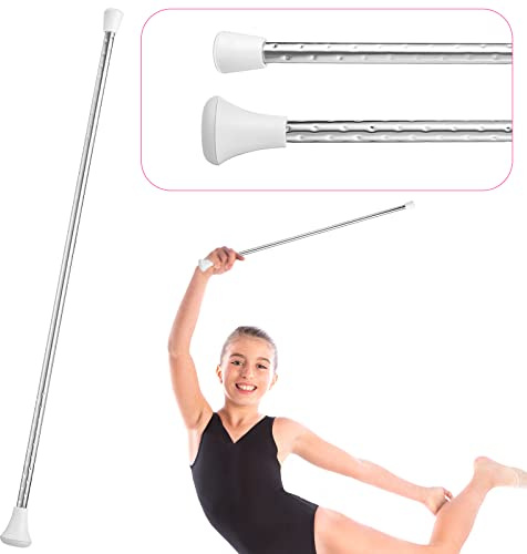HyDren Twirling Baton for Unisex Kids' Gymnastics Dance Metal Marching Band Parade Baton Stick for Talent Shows, Artistic Dancing(24 Inch)