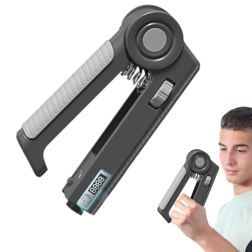 Dinamómetro digital de mano, medidor de fuerza de agarre | dinamómetro electrónico | Profesional ajustable Digital Handtraininganzeige para Fitness