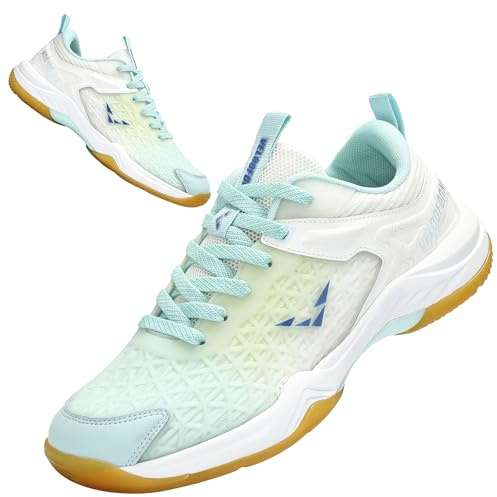 Beita Sports Table Tennis-Badminton-Shoes Volleyball Shoes Pickleball Shoes Women Running Shoes Rubber Sole Unisex Anti Slip in for Women and Men Breathable Indoor Outdoor Court Light Weight Wide