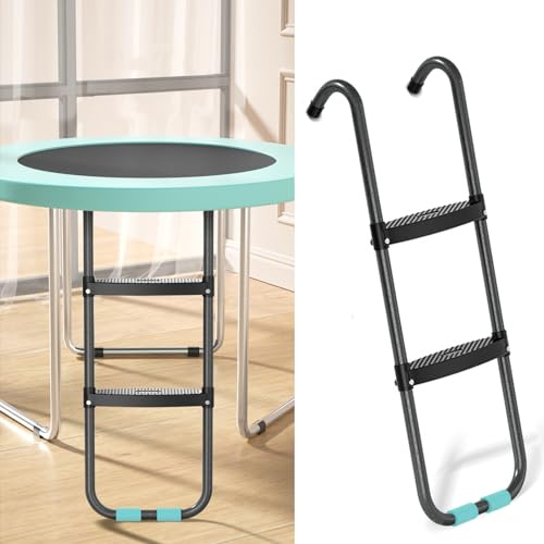 Scala per trampolino a 2/3 gradini forte capacità di carico facile da montare da 1,8 m a 4,6 m trampolino per bambini all'aperto scaletta da arrampicata accessori per trampolino