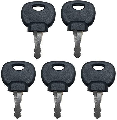BAQI 5 piezas 14607 llaves de encendido interruptor de arranque llave llave de repuesto para JCB 3CX Bomag Hatz Manitou tractor excavador