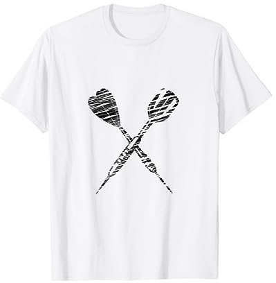 Dart-Silhouette für Dartspieler T-Shirt