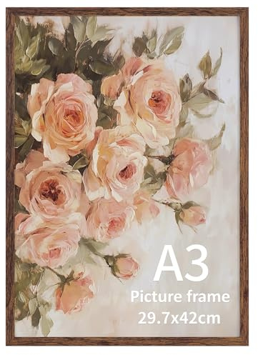 Giftgarden A3 ram, brun PVC-ram, heminredning, 1 st