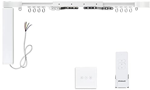 zemismart Automatische Vorhang System Vorhang Spuren motorisierten Rutsch-Schatten-Motor mit WiFi-Jalousien Schalter kompatibel Alexa Echo Sprachsteuerung von Google Home angepasste App-Steuerung (3)