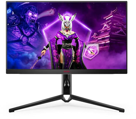AOC AGON AG274FZ - 27 Inch FHD Gaming Monitor, 260Hz,1ms, IPS, G-sync Compatible, HDR 400, Screen Shield, Height Adjust (1920 x 1080 @ 260Hz, 400 cd/m², HDMI 2.0 / DP 1.4 / USB 3.2), black