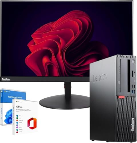 Lenovo Estación de oficina completa PC Desktop Intel Core i5-8400 hasta 4,60 GHz | RAM 16 GB | SSD 512 GB | Monitor 27 ThinkVision FullHD Wifi Win 11 Office 2021 Professional Garantía 36 meses