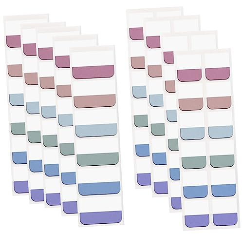 Operitacx 1 Satz Index-label Tragbare Seitenmarkierungen Tab Bunt Ästhetisch Registerreiter Selbstklebend Notizbuch-klebestreifen Etiketten Klein Buchversorgung Colorful Pvc Selbstklebend