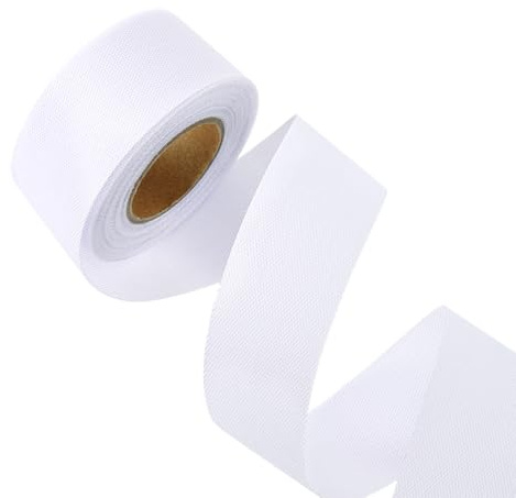 PH PandaHall 5m Nastro per Orlo a Spina di Pesce 35mm Rotoli di Nastro per Orlo Bianco per Cucire Orli di Vestiti Riparare Bordi e Rifinire Artigianato Fai Da Te