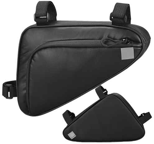 Renchey Étui De Cadre pour Cyclisme | Sac Triangle De Cadre De Vélo | Pochette Étanche Porte-Téléphone Organisateur pour Outils Équipement Portefeuille Unisexe Randonnée VTT Ville