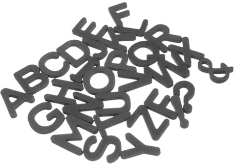 MUELODSIC Adesivi magnetici in schiuma con lettere maiuscole, alfabeto, magnetici per frigorifero, per appunti, lavagna, cucina, cameretta dei bambini, decorazione
