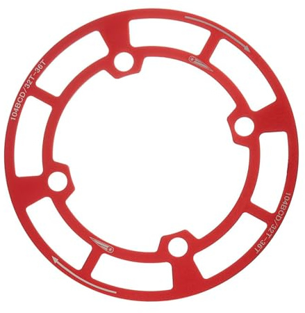 JTQYFI Bicicletas, bielas, bielas, protector de pantalla para bicicletas, plato de bicicleta de una sola velocidad, protector de cadena