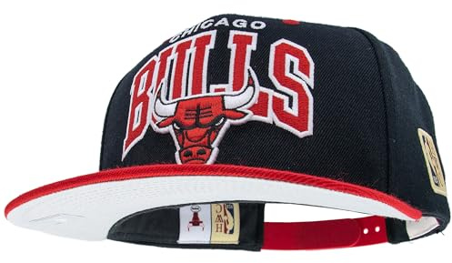 Mitchell & Ness Team Arch Snapback (NBA/HWC) - Chicago Bulls (Schwarz/Rot)