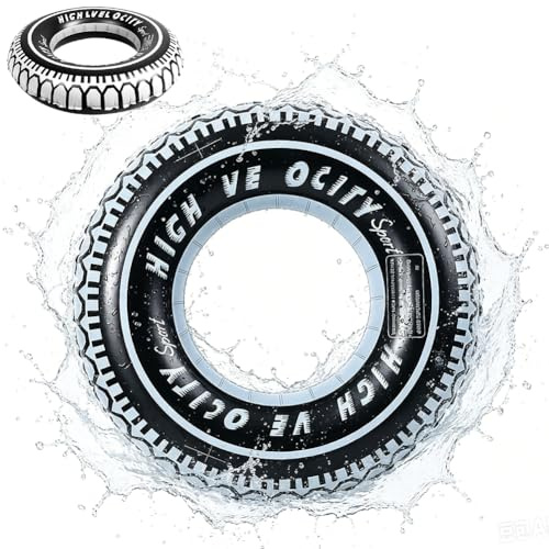 Inflatable Tire Swimming Ring, Inflatable Swimming Float Rung, Giant Tire Tubes Swimming Rings for Summer Beach Pool Party - 90cm