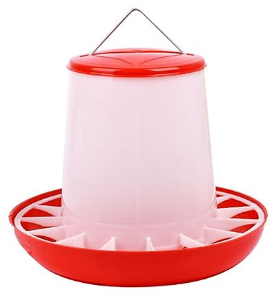 Jazuaiao Juego de alimentación de pollitos para aves de corral, contenedores colgantes para gallineros de granja, kits de riego para alimentador de patos y bebederos para aves de corral