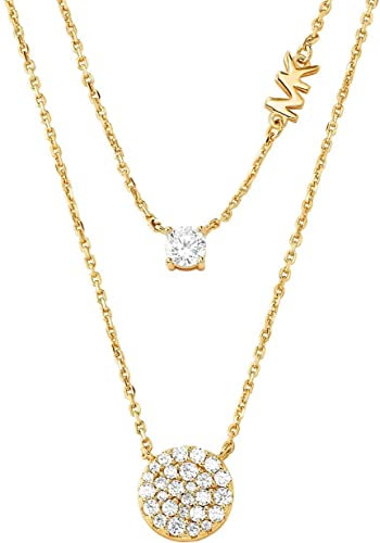 Michael Kors - Premium Gold Ton Sterling Silber Halskette für Frauen MKC1591AN710