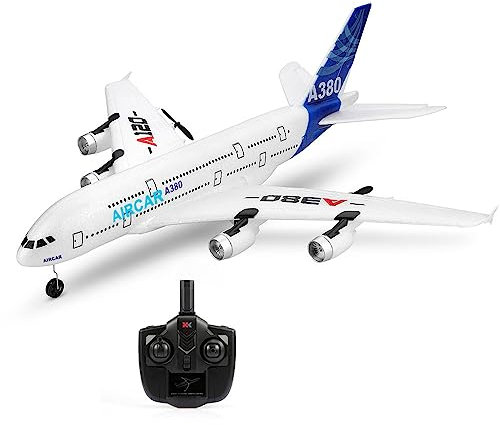 HUIOP XK A120 Airbus A380 Modelo de Avión de Control Remoto 3CH EPP 2.4G, Ala Fija RTF