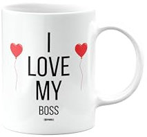 MIPOMALL I Love My Boss Mug, Valentines Gifts for Him or Her, Happy Birthday Gifts for Men or Women, Presents for Christmas, Cup, mm- CA_298_29