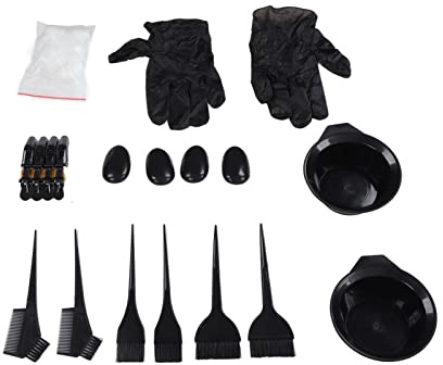 Ciotola Color Capelli e Pennello, Set di Capelli per Morire 26pcs Kit Color Kit per Capelli Spazzola per Capelli e Ciotola Set di Capelli Ciotola Tintura e Pennello per il Salone di Bellezza Domestica