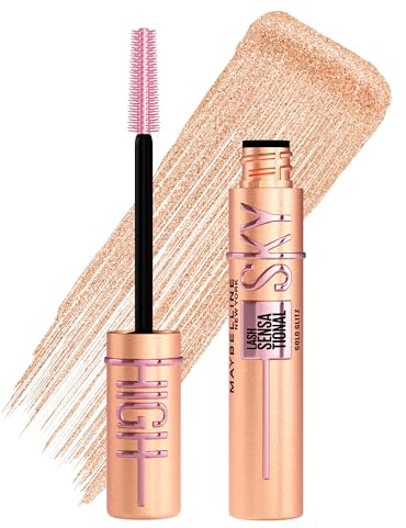 Maybelline New York - Mascara Pailleté Volume & Longueur - Sky High - Teinte : Gold Glitz - 7,2 ml