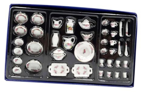 WEKAMOS 12 Set de Utensilios para Casa de Muñecas Accesorios Detallados para Decoración y Manualidades Modelo de Vajilla Realista para Coleccionistas
