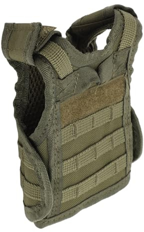 Naroote Mini Gilet de Bière en Nylon, Porte-Refroidisseur de Boissons, Manchon de Bouteille élégant pour Les Fêtes en Plein Air, 1 unité