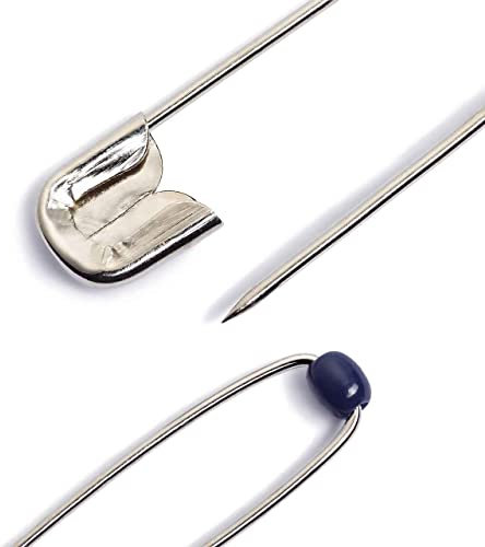 Prym Kugel-Sicherheitsnadeln, Nr.1, 34mm, silberfarbig, Stahl 089182