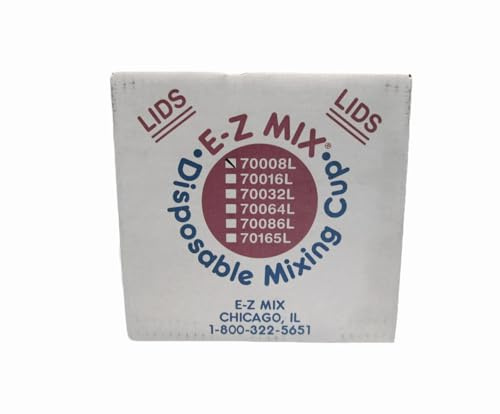 E-Z MIX 70008L 1/2 Pint Lid (Also fits 70003), 100 Pack