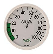 eliga Hygrometer weiß 120 mm für Sauna