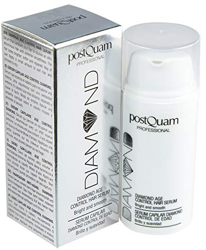 PostQuam Diamond Age Control Serum Capilar 30 ml – Sérum Antiedad con Diamante y Aceite de Argán – Brillo Intenso, Suavidad y Reparación para Cabello Seco, Dañado o Sin Vida