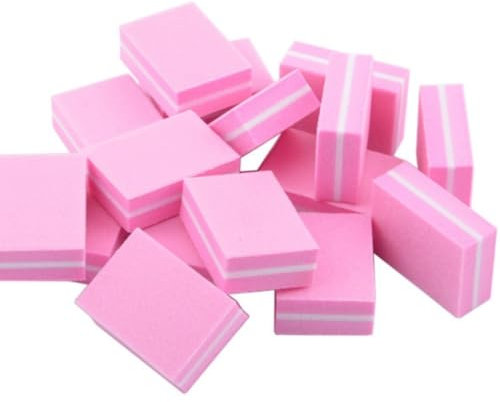 20 Blocs Tampon à poncer ongles Bloc Polissoir Nail Art Tips Tool, lime de polissage professionnelle pour poncer les ongles en acrylique ou gel naturel