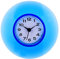 NOENNULL 3,3 Zoll Wanduhr, wasserdichte Badezimmer-Duschuhr mit Saugnapf WC, Küche, Schreibtisch & Wand (Blau)