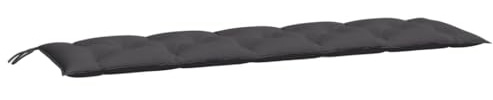 vidaXL Bänkdyna för trädgården antracit 180x50x7 cm oxfordtyg
