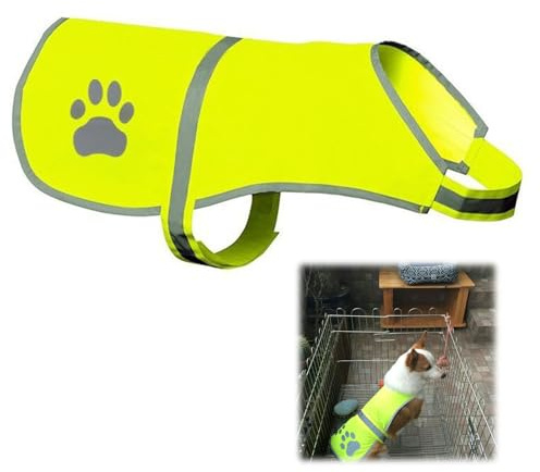 Chaqueta Protectora Impermeable,Chaleco Reflectante de Seguridad para Perros de Alta Visibilidad,Perros Chaqueta ArnéS De Seguridad Mantener Perro Visible,Seguro para Coches Y Accidentes De Caza(XL)