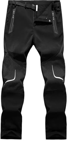 HomKuch Pantalones de Senderismo Transpirables Pantalones de Senderismo Ligeros para Hombres para Acampar al Aire Libre