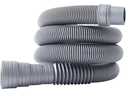 Förlängningsrör för maskinens universella， Tvättmaskinslang Tvättmaskinsavloppsslang Heavy Duty Enkel installation Flexibel utloppsslang Avloppsrör for kök Badrumshandfat(2 Meter)