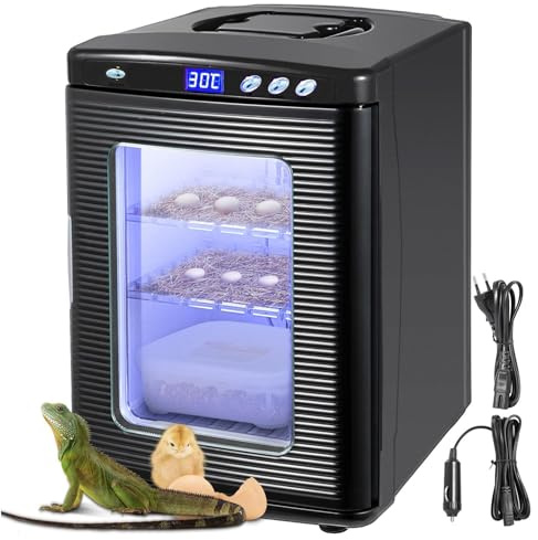 Reptilinkubator, vetenskaplig labinkubator 25L automatisk inkubator kylning och uppvärmning 5°C till 60°C reptiläggkläckeri fungerar för ormar, väggödlor och sköldpaddor,A