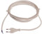 as - Schwabe 70651 Cable de conexión Euro, blanco, 3m H03VVH2-F 2x0,75, 230 V, 3 m