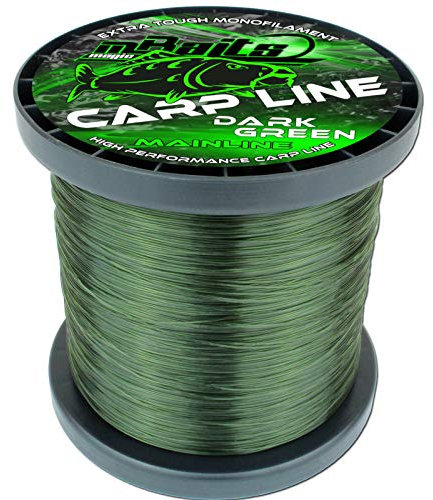 Angel-Berger Magic Baits Carp Line Dark Green Mainline Angelschnur Monofile Schnur (1000m, 0,25mm)