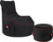 Gamewarez Crimson Thunder 2.0 Bundle – Set aus Gaming-Hocker und Gaming-Sitzsack, mit Seitentasche & Headset-Halter, Made in Germany, schwarz-rot