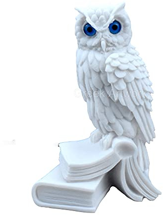Gudinna uggla Athena symbol för visdom och utbildning grekisk gjutning marmor skulptur