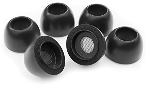 Okuli 6 x Oreillettes en Mousse à Mémoire Embouts d'oreilles pour Apple AirPods Pro 1 & Pro 2 Casque Écouteurs - Moyen