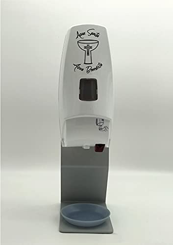 Dispensador automático para Agua Bendita de sobremesa. Diseño 3 Logo Color Negro