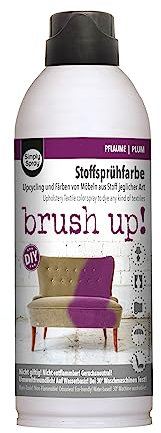 Brush up! Spray - permanente Textilfarbe zum Sprühen Möbel Stofffarbe auf Wasserbasis (PLUM)