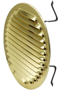 La Ventilazione GBRTU160 - Rejilla redonda universal con muelles, aluminio bronce, ø175 mm