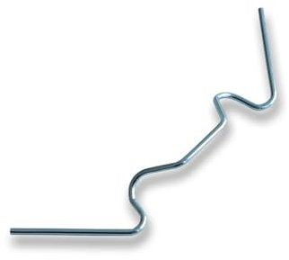 KARAT Plaque creuse en PVC, panneau alvéolaire en PVC, connecteurs en PVC et clips en fer de vitrage pour jardin, serre, véranda - résistant aux intempéries (100 Clips en fer de vitrage 9,5 x 3 cm)