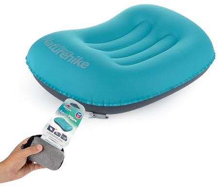 Naturehike Aeros Reisekissen TPU Ultraleicht Aufblasbares Wasserfest Komprimierba Camping Kissen Schlafen Nacken für Strand Wandern Backpacking（Blau ）