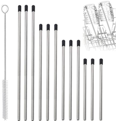 mengger 13 Pezzi Supporti Reggi Bicchieri da Vino Bottiglie Dell'Inserzione Della Lavastoviglie Bottiglie di Vetro Della Lavastoviglie Portabicchieri per Lavastoviglie in Acciaio Inossidabile