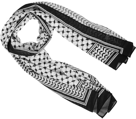 VALICLUD Pañuelos Palestinos de Chiffon Diseño Único Cabeza, Bufanda Árabe Práctica y Versátil para Hombres en Bodas y Fiestas